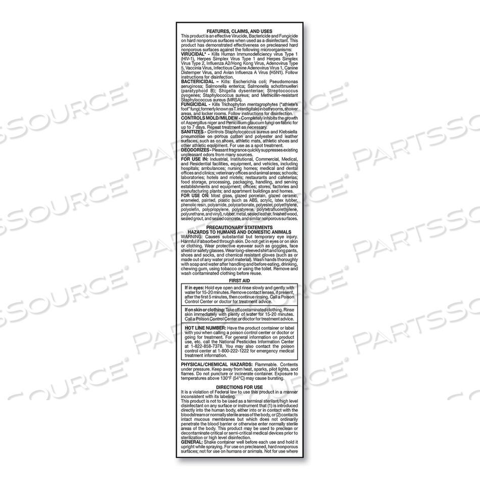 PHENO D+ AEROSOL DISINFECTANT/DEODORIZER, CITRUS SCENT, 16.5 OZ AEROSOL SPRAY CAN by Big D