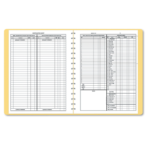 SIMPLIFIED MONTHLY BOOKKEEPING RECORD, 4 COLUMN FORMAT, TAN COVER, 11 X 8.5 SHEETS, 128 SHEETS/BOOK by Dome