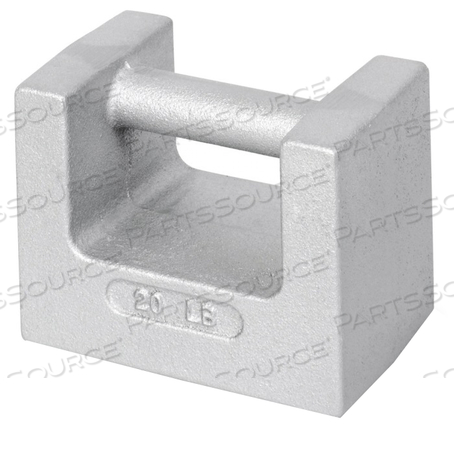 GRIP HANDLE WEIGHT, 20 LB, CAST IRON, 3.88 IN X 6.19 IN X 5.19 IN SIZE, CLASS F, MEETS NVLAP, 0.91 G by Troemner, LLC