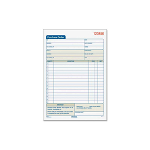 PURCHASE ORDER BOOK, 2-PART, CARBONLESS, 5-9/16" X 7-15/16", 50 SETS/PACK by Tops