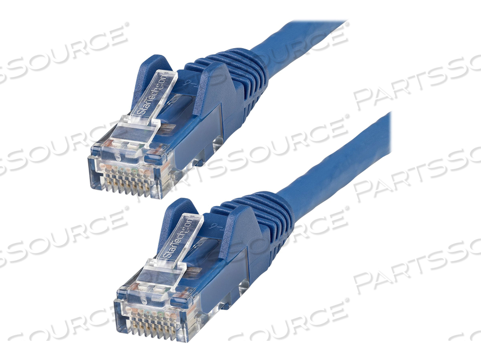 15FT (4.6M) LSZH CAT6 ETHERNET CABLE, 10 GIGABIT SNAGLESS RJ45 100W POE PATCH CORD, CAT 6 10GBE UTP NETWORK CABLE W/STRAIN RELIEF, BLUE/FLUK by StarTech.com Ltd.