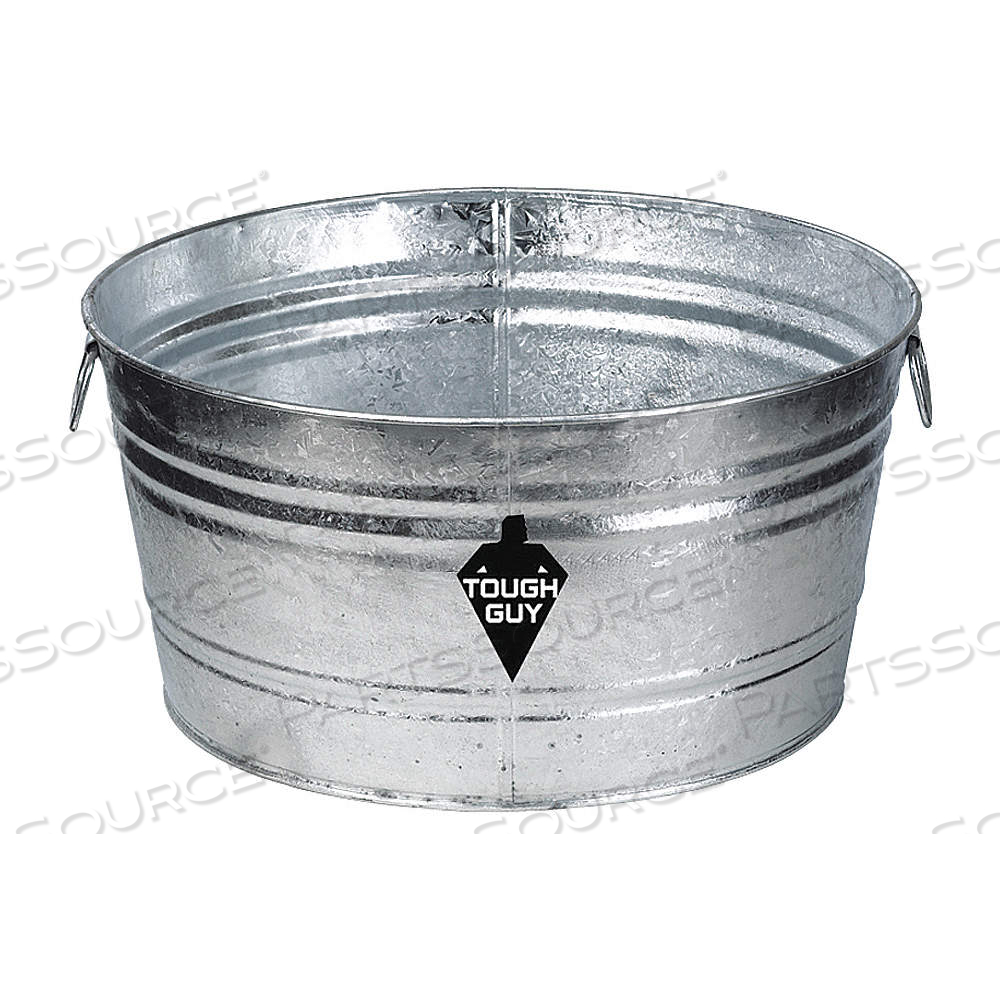 UTILITY TUB, 9 GAL CAPACITY, 18 IN OVERALL WD, GALVANIZED STEEL, INCLUDES HANDLE by Approved Vendor UTILITY TUB, 9 GAL CAPACITY, 18 IN OVERALL WD, GALVANIZED STEEL, INCLUDES HANDLE by Approved Vendor