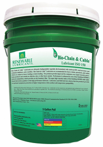 CHAIN  CABLE LUBRICANT 5 GAL by Renewable Lubricants