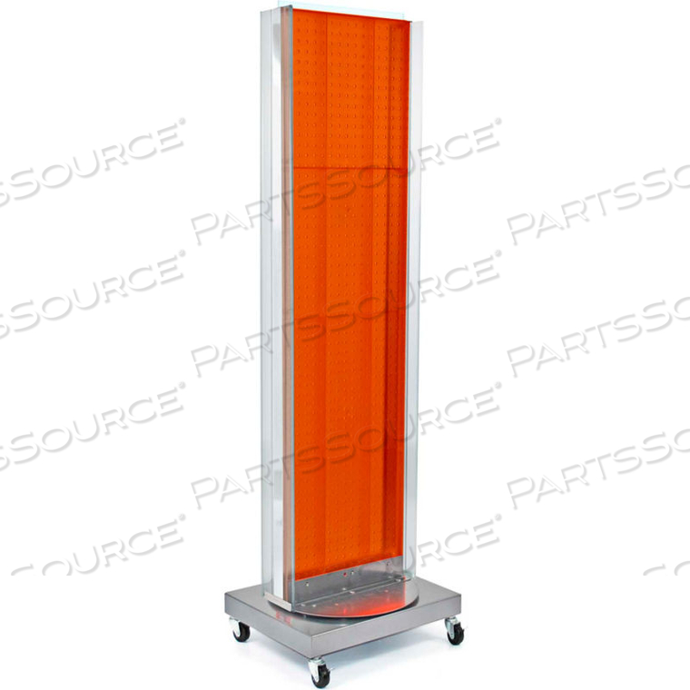 PEGBOARD FLOOR STAND W/5" C CHANNEL SLIDING, 16"W X 66"H, RG, 1 PC by Azar International