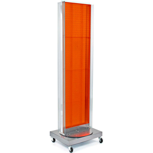 PEGBOARD FLOOR STAND W/5" C CHANNEL SLIDING, 16"W X 66"H, RG, 1 PC by Azar International