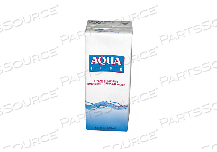 EMERGENCY DRINKING WATER 6.75 OZ. PK32 by Aqua Blox