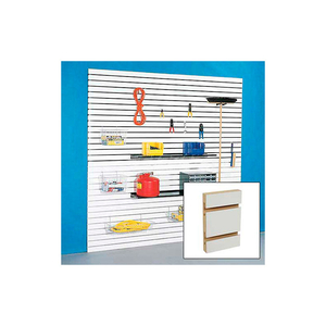 48" X 48" SLATWALL PANEL - WHITE HPL, WITH ALUMINUM INSERTS - PKG QTY 4 by Holland Panel Products