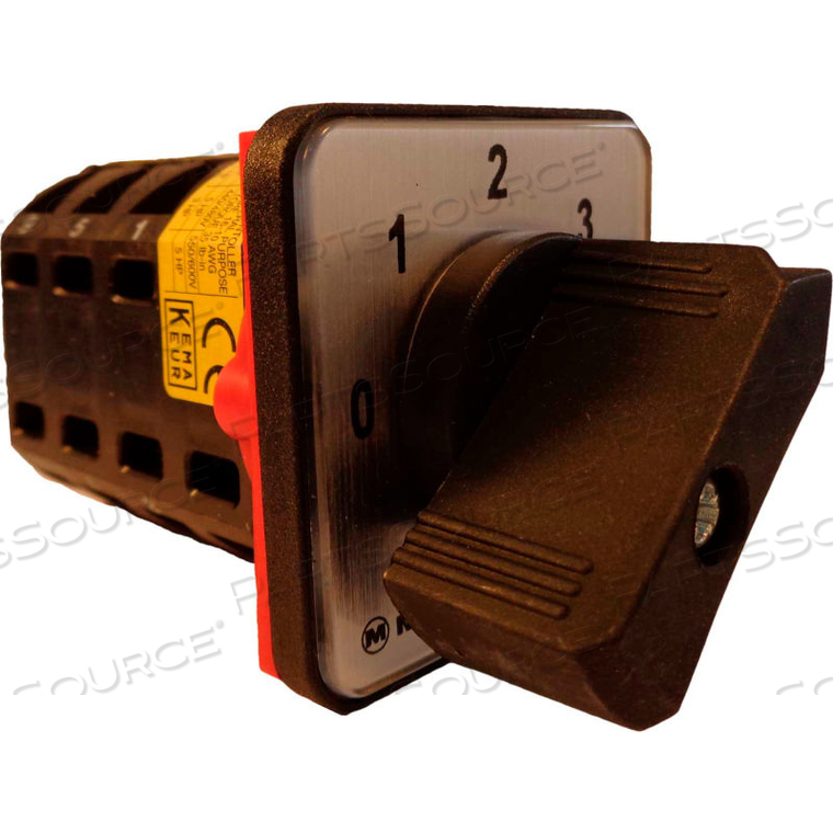 MERZ, 4 STEPS SWITCH W/ZERO POS., 1-POLE, 16A, 4-HOLE FRONT-MOUNT by Springer Controls Co. Inc
