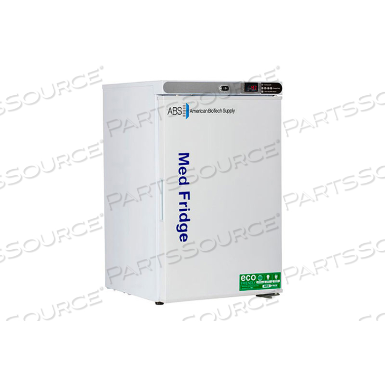 ABS PREMIER PHARMACY/VACCINE UNDERCOUNTER REFRIGERATOR, FREESTANDING, SOLID DOOR, 2.5 CU. FT. by American BioTech Supply