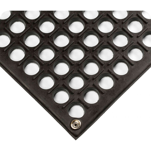 WEARWELL MODULAR WORKSAFE LIGHT ESD MAT 1/2" THICK 3' X 3' BLACK by Tennesee Mat Co