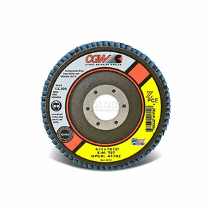 ABRASIVE FLAP DISC 4-1/2" X 7/8" 60 GRIT ZIRCONIA by CGW Abrasives