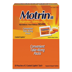 IBUPROFEN TABLETS, TWO-PACK, 50 PACKS/BOX by Motrin