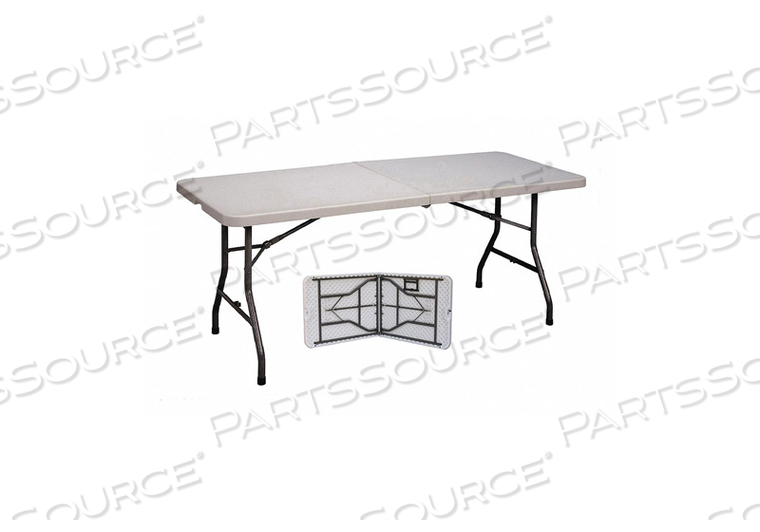 FOLD IN HALF FOLDING TABLE 30X72 GRAY by Correll