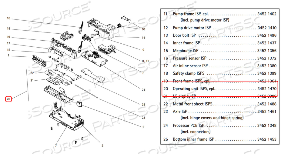 OPERATING UNIT (COMPLETE) ISPS 34521470U 