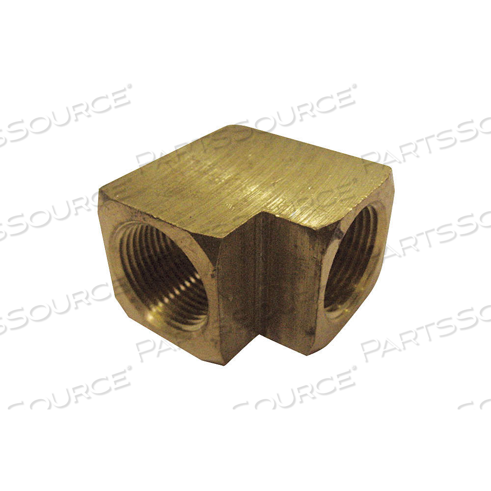 90° EXTRUDED ELBOW, BRASS, 3/8 IN X 3/8 IN FITTING PIPE SIZE, FEMALE NPT X FEMALE NPT by Approved Vendor