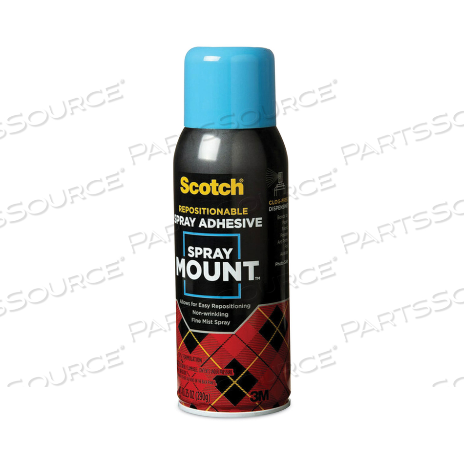 SPRAY MOUNT REPOSITIONABLE ADHESIVE, 10.25 OZ, DRIES CLEAR by 3M Consumer