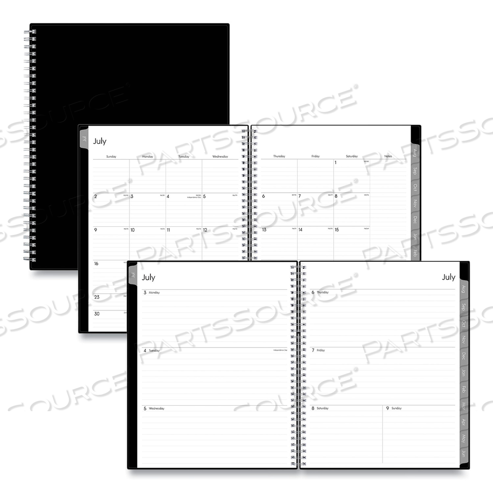 ENTERPRISE ACADEMIC WEEKLY/MONTHLY PLANNER, ENTERPRISE ARTWORK, 11 X 8.5, BLACK COVER, 12-MONTH (JULY TO JUNE): 2023 TO 2024 by Blue Sky