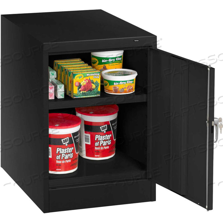 DESK HEIGHT CABINET 1824DP 03 - WELDED 19"W X 24"D X 30"H BLACK by Tennsco Corp. DESK HEIGHT CABINET 1824DP 03 - WELDED 19"W X 24"D X 30"H BLACK by Tennsco Corp.
