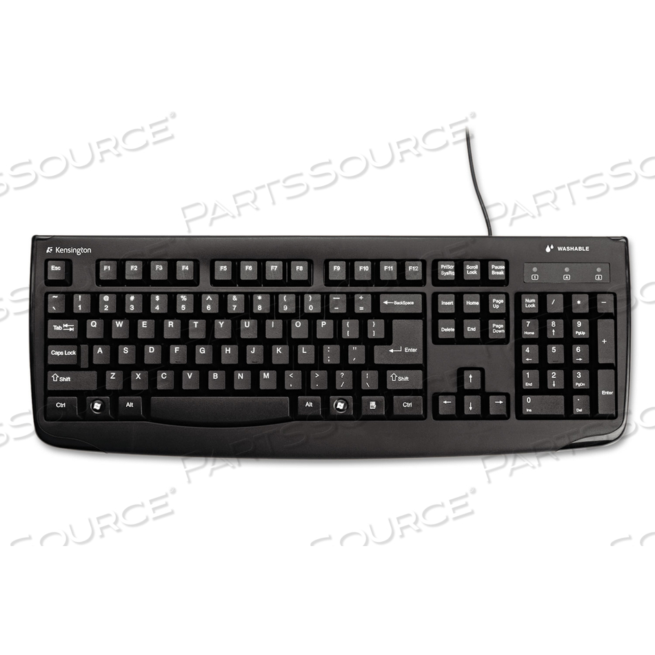 WASHABLE KEYBOARD- BLACK by Kensington Computer Products