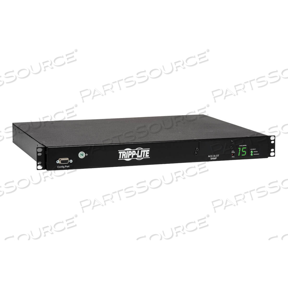 PDU METERED ATS 2/2.4KW 200/240V 10 C13 2 C14 3.6M CORDS 1URM by Tripp Lite