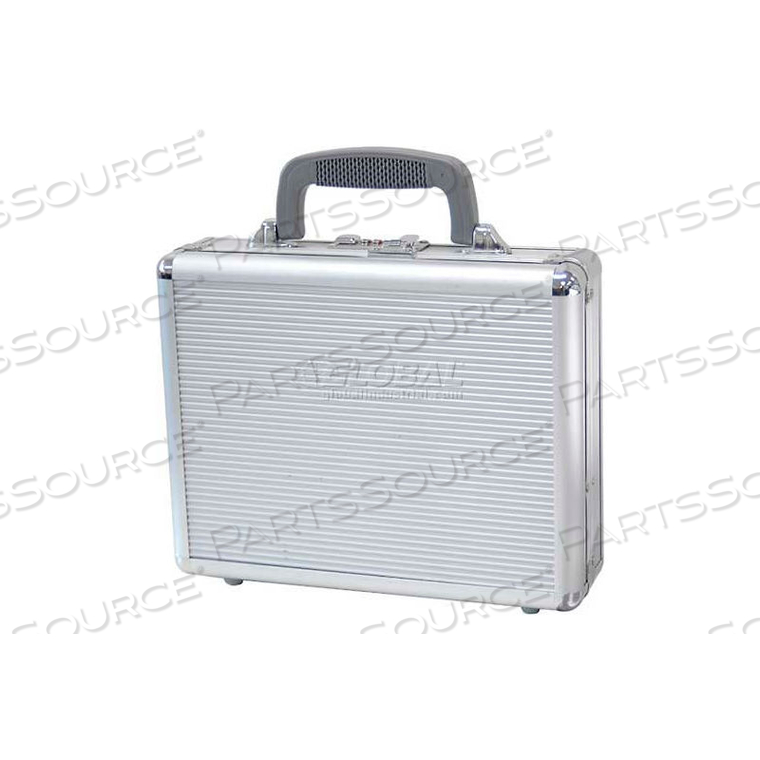 BUSINESS/OFFICE CASE, 11-1/2"L X 9"W X 3-1/4"H, SILVER STRIPE 