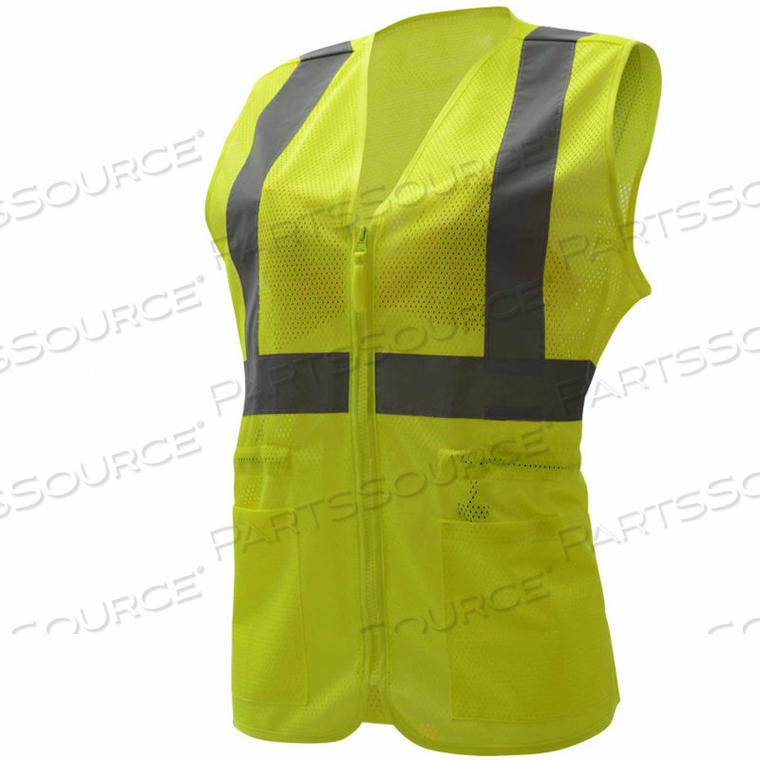 7803, CLASS 2, LADIES HI-VIS SAFETY VEST, LIME, 2XL/3XL by GSS Safety LLC 7803, CLASS 2, LADIES HI-VIS SAFETY VEST, LIME, 2XL/3XL by GSS Safety LLC
