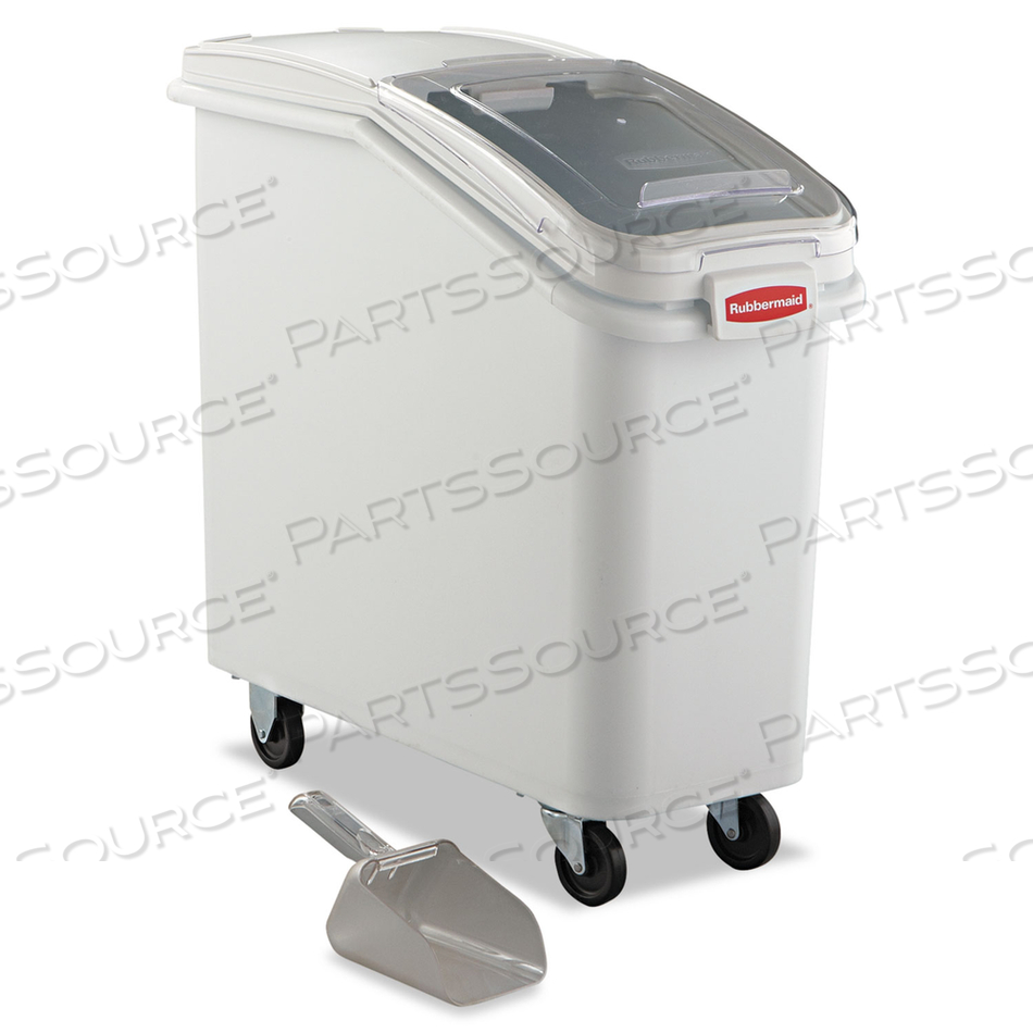 PROSAVE MOBILE INGREDIENT BIN, 20.57 GAL, 13.13 X 29.25 X 28, WHITE, PLASTIC by Rubbermaid Medical Division PROSAVE MOBILE INGREDIENT BIN, 20.57 GAL, 13.13 X 29.25 X 28, WHITE, PLASTIC by Rubbermaid Medical Division