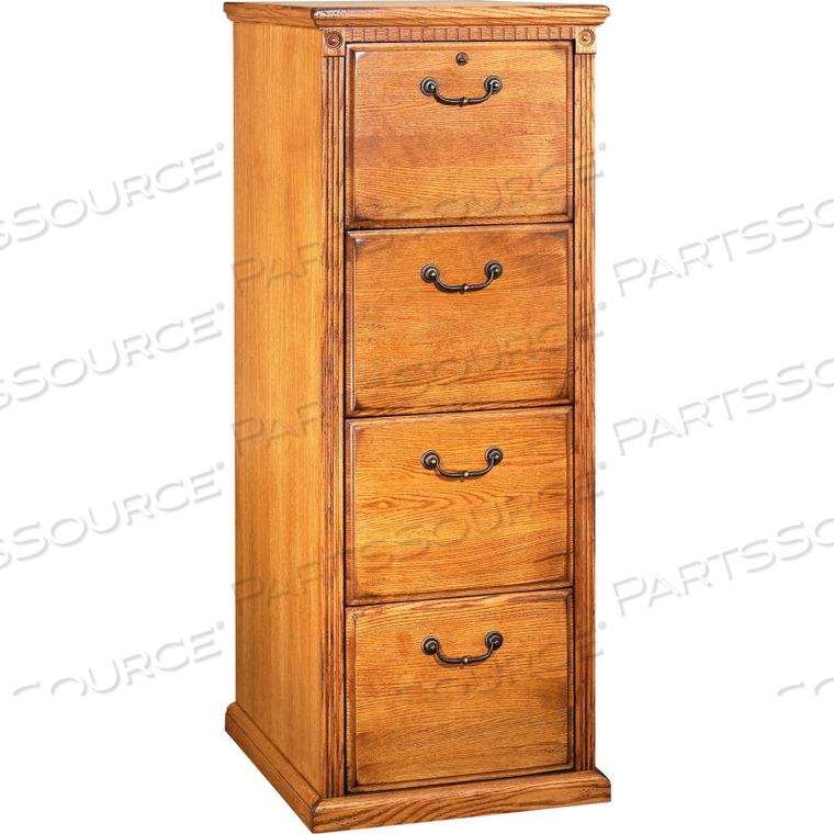 HUNTINGTON OXFORD 4-DRAWER FILE CABINET - WHEAT by Martin Furniture