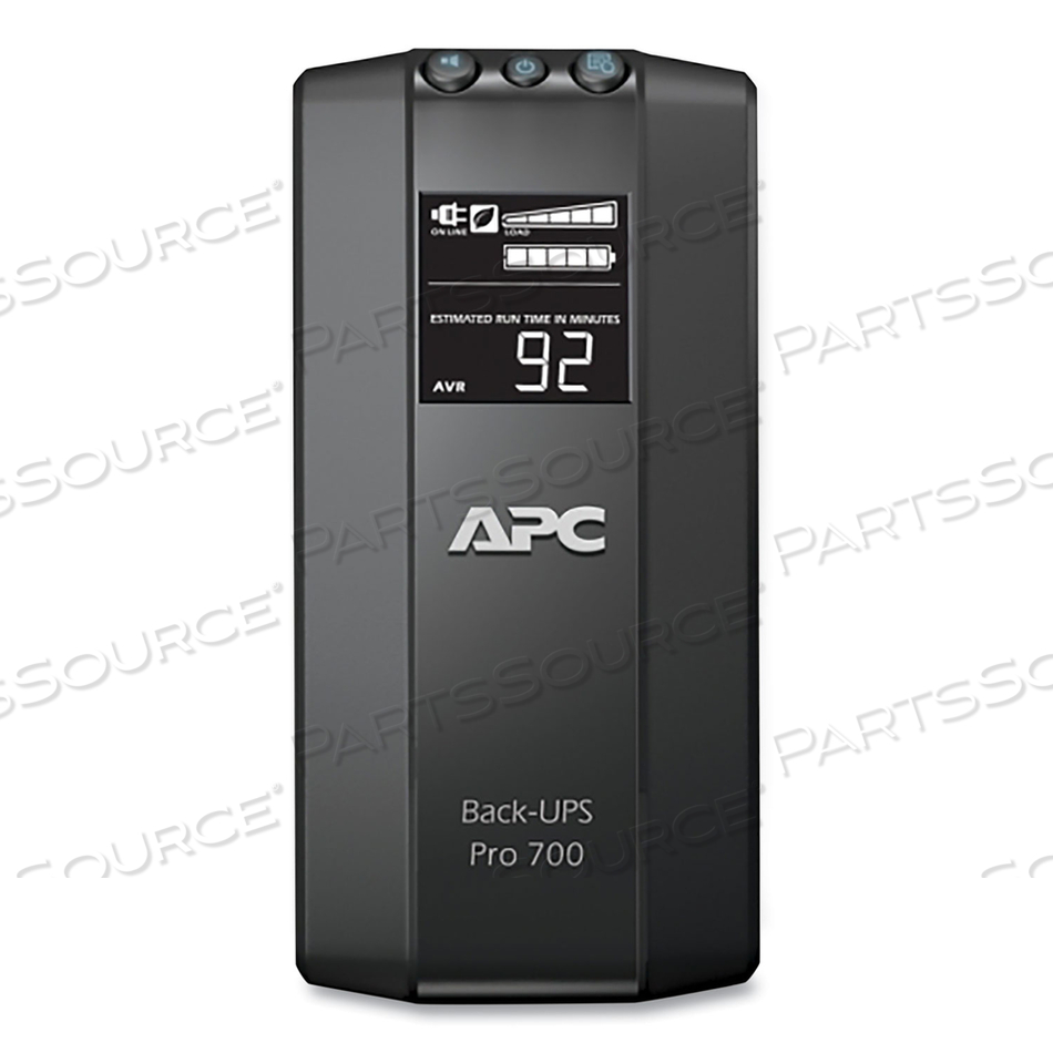 BR700G BACK-UPS PRO 700 BATTERY BACKUP SYSTEM, 6 OUTLETS, 700 VA, 355 J by APC / American Power Conversion BR700G BACK-UPS PRO 700 BATTERY BACKUP SYSTEM, 6 OUTLETS, 700 VA, 355 J by APC / American Power Conversion