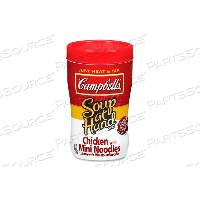 CAMPBELL'S SOUP AT HAND, MICROWAVABLE, CHICKEN NOODLE, 10.75 OZ, 8/CARTON by Marjack