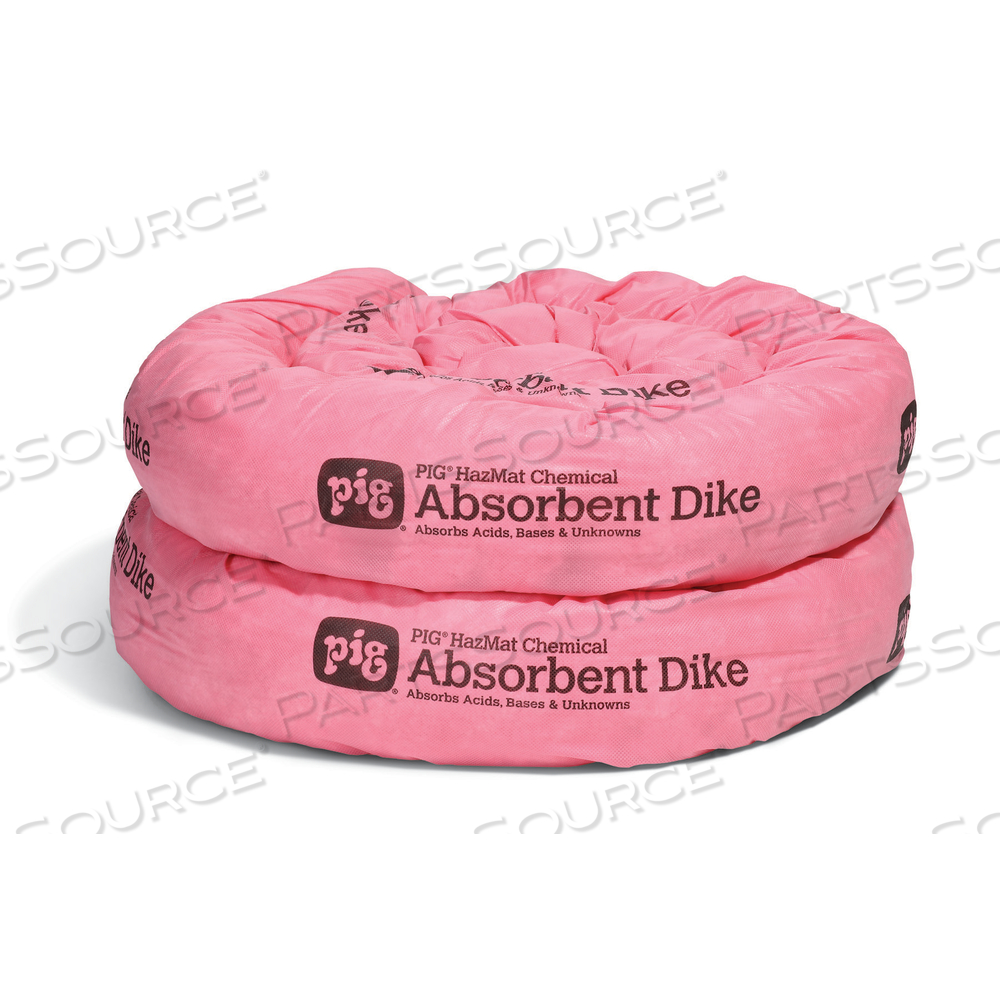 PIG HAZMAT CHEMICAL ABSORBENT DIKE by New Pig Corporation