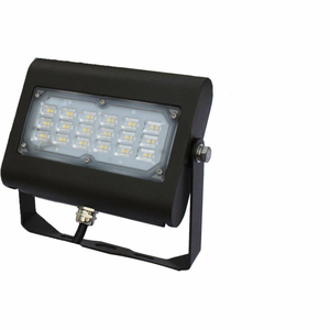 COMMERCIAL LED LED FLOOD LIGHT, 30W, 3450 LUMENS, 5000K, YOKE MOUNT, BRONZE, DLC 4.4 by JD International Lighting