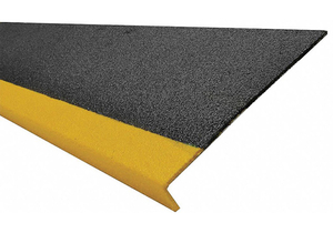 FRP STEP COVER YLW/BLK 24  FBRGLSS by Sure-Foot Industries Corp.