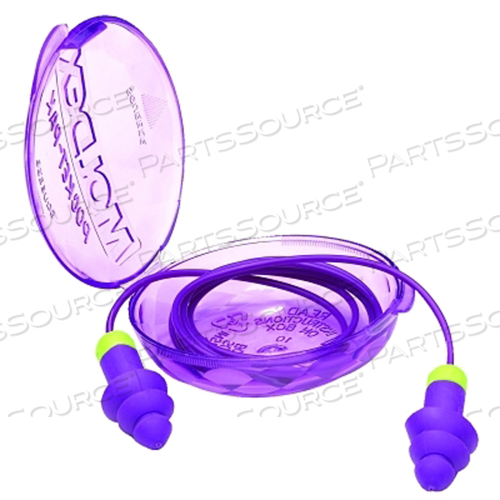 EAR PLUGS CORDED FLANGED 27DB by Moldex