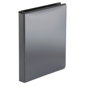 ECONOMY ROUND RING VIEW BINDER, 3 RINGS, 1" CAPACITY, 11 X 8.5, BLACK by Office Impressions