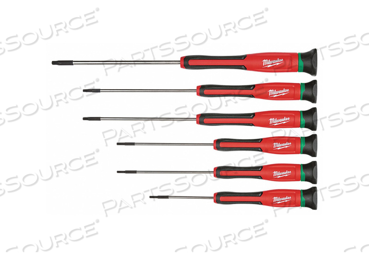 6PC PRECISION TORX SCREWDRIVER SET HAND by Milwaukee Electric Tools