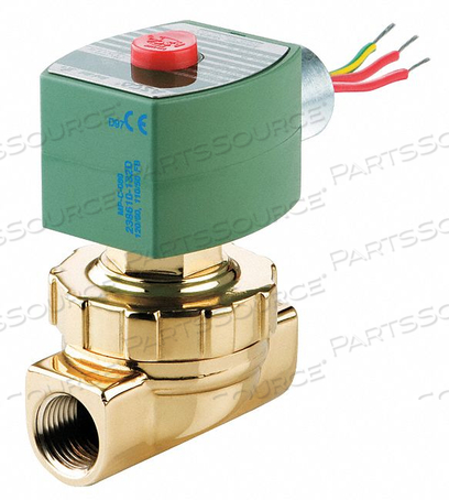 1/4"NC,0/110# STEAM VALVE 120V by ASCO Valve, Inc.