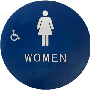 WOMEN'S RESTROOM SIGN, BL by Don-Jo Mfg., Inc.