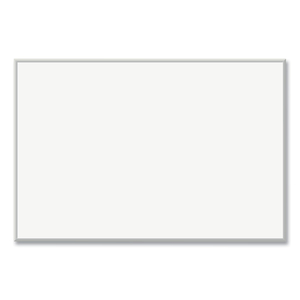 MAGNETIC DRY ERASE BOARD WITH ALUMINUM FRAME, 72 X 48, WHITE SURFACE, SILVER FRAME by U Brands