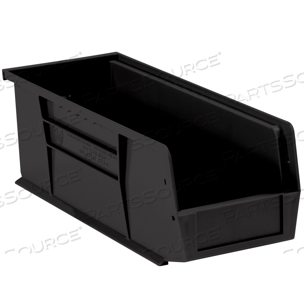 PLASTIC STACK & HANG BIN BOXES, 14 3/4" X 5 1/2" X 5", BLACK, 12/CASE by BOX Partners (Box Acquisitions, LLC)