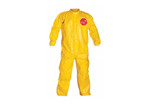 COLLARED COVERALL ELASTIC YELLOW M PK4 by DuPont COLLARED COVERALL ELASTIC YELLOW M PK4 by DuPont