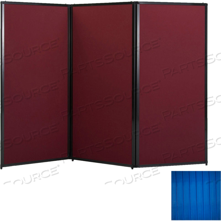 PRIVACY SCREEN, 80" POLYCARBONATE, BLUE by Versare Solutions, Inc. PRIVACY SCREEN, 80" POLYCARBONATE, BLUE by Versare Solutions, Inc.