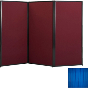 PRIVACY SCREEN, 80" POLYCARBONATE, BLUE by Versare Solutions, Inc.