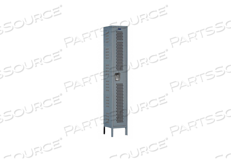 WRDRB LOCKR VENT 1 WIDE 1 TIER GRAY by Hallowell