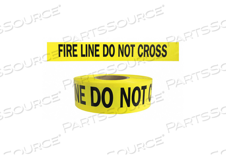 BARRICADE TAPE YELLOW/BLACK 1000FT X 3IN by Presco