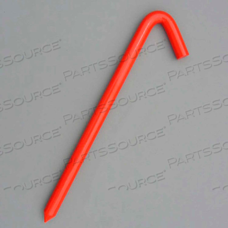 12" HOOK STAKE, ORANGE by Cutshaw Industries 12" HOOK STAKE, ORANGE by Cutshaw Industries