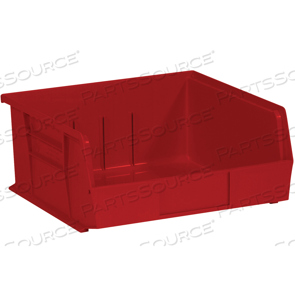 PLASTIC STACK & HANG BIN BOXES, 10 7/8" X 11" X 5", RED, 6/CASE by BOX Partners (Box Acquisitions, LLC)