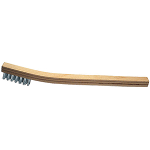 WELDER'S TOOTHBRUSHES WITH STAINLESS STEEL WIRE, 7-1/2 IN L, 3X7 ROWS, BENT WOOD HANDLE by Pferd