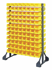 BIN RAIL FLOOR RACK 192 BINS YLLOW by Quantum Storage Systems