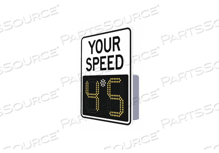 EV 11" RADAR FEEDBACK SIGN, YOUR SPEED, HIP WHITE FACE, 23" X 29" by Tapco EV 11" RADAR FEEDBACK SIGN, YOUR SPEED, HIP WHITE FACE, 23" X 29" by Tapco